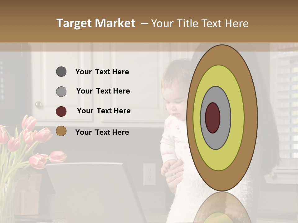 Women Laptop Paying PowerPoint Template