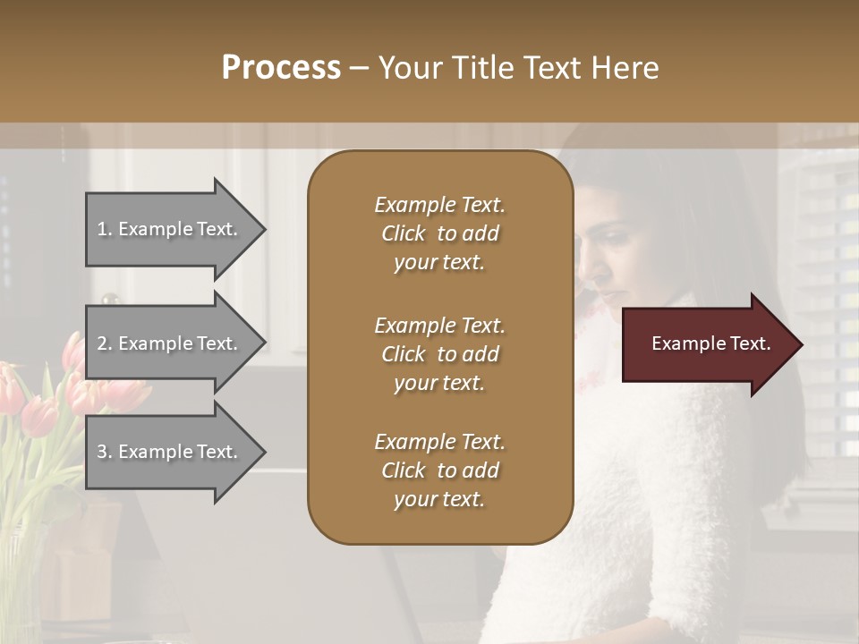 Women Laptop Paying PowerPoint Template