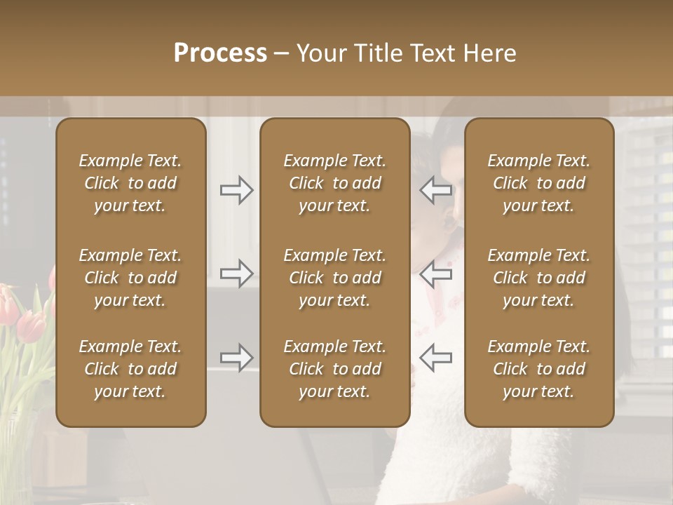 Women Laptop Paying PowerPoint Template