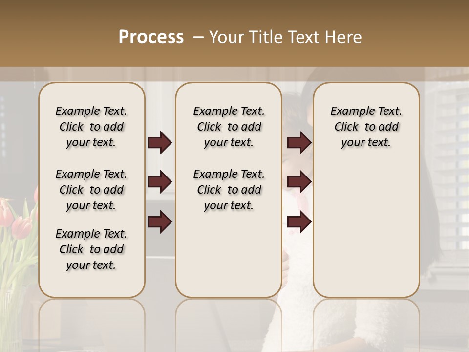 Women Laptop Paying PowerPoint Template