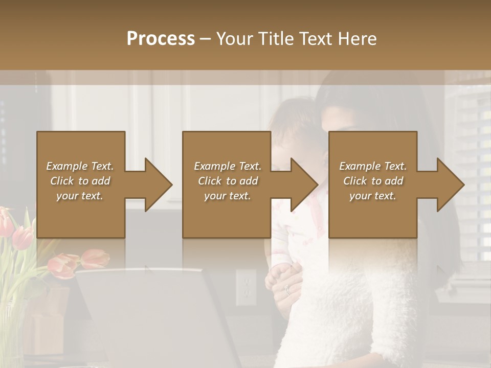 Women Laptop Paying PowerPoint Template