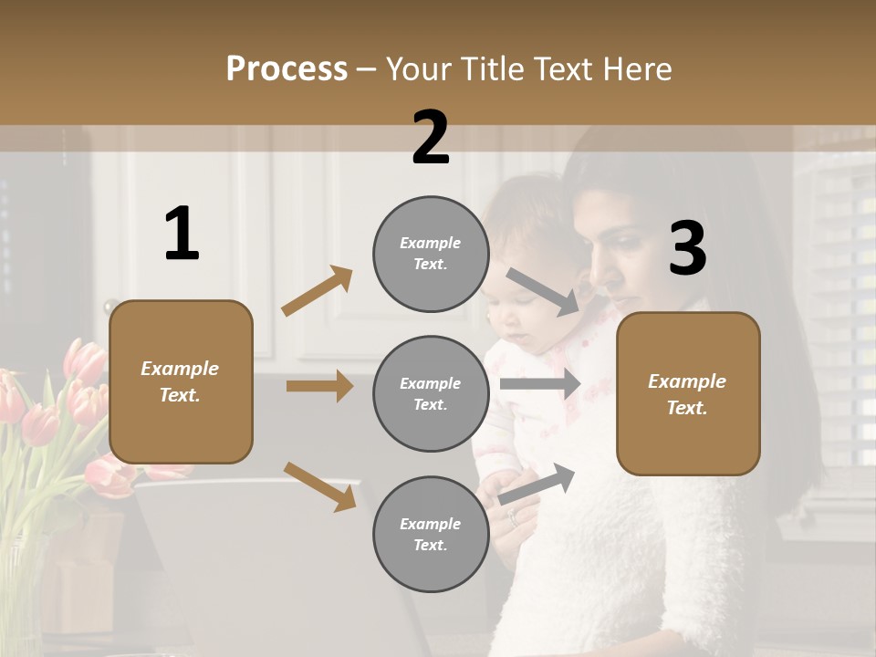 Women Laptop Paying PowerPoint Template