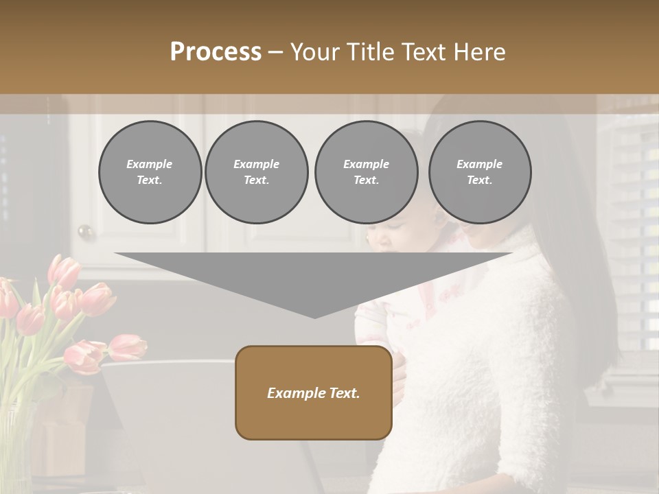 Women Laptop Paying PowerPoint Template