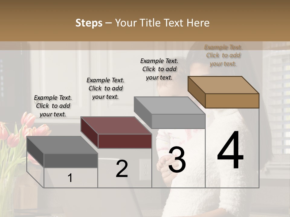 Women Laptop Paying PowerPoint Template