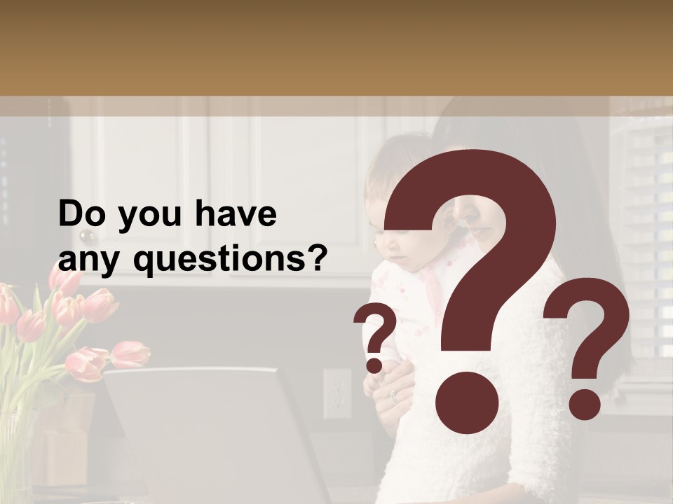 Women Laptop Paying PowerPoint Template