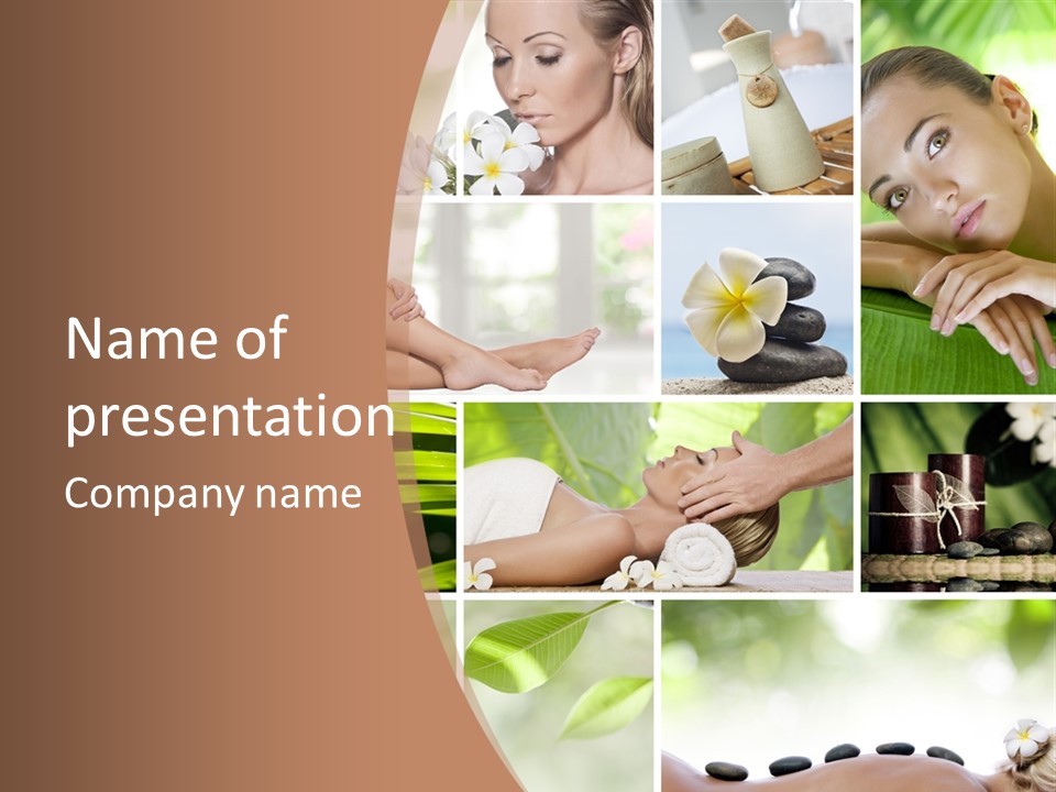 Young Woman Treatment PowerPoint Template