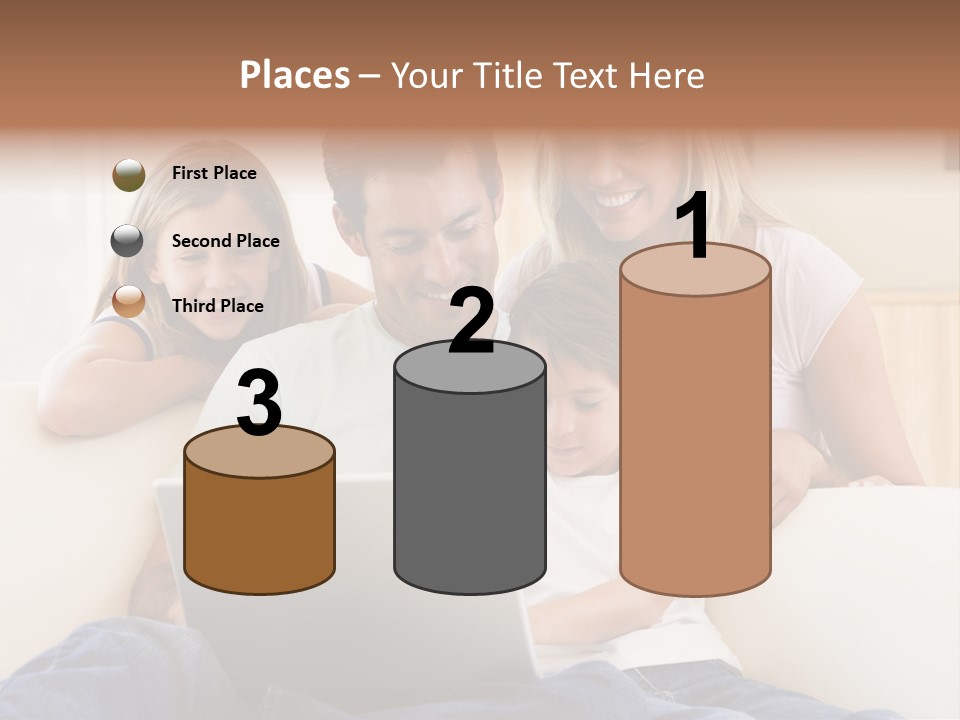 Indoors Parents Together PowerPoint Template