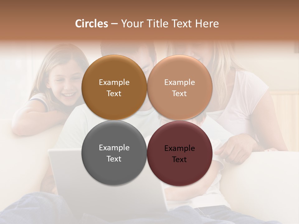 Indoors Parents Together PowerPoint Template