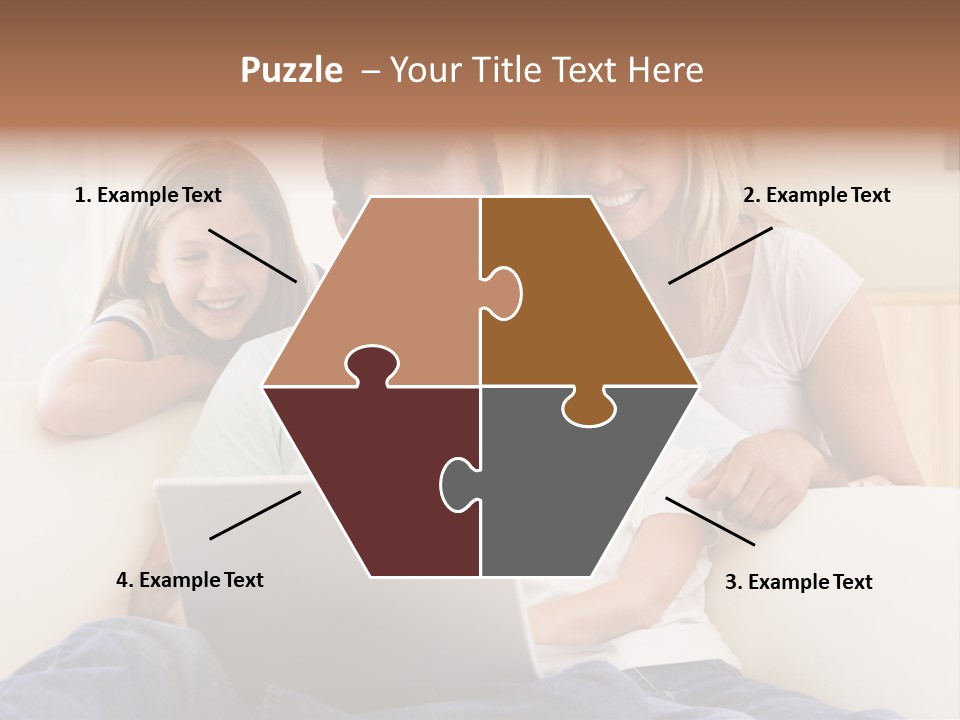 Indoors Parents Together PowerPoint Template