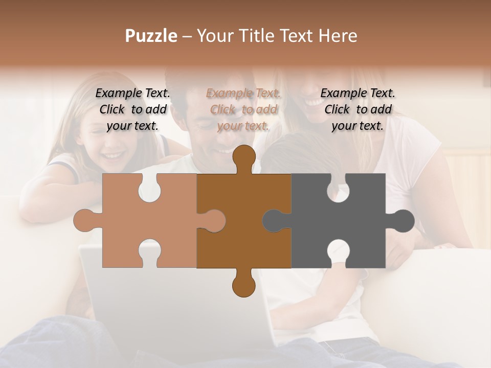 Indoors Parents Together PowerPoint Template