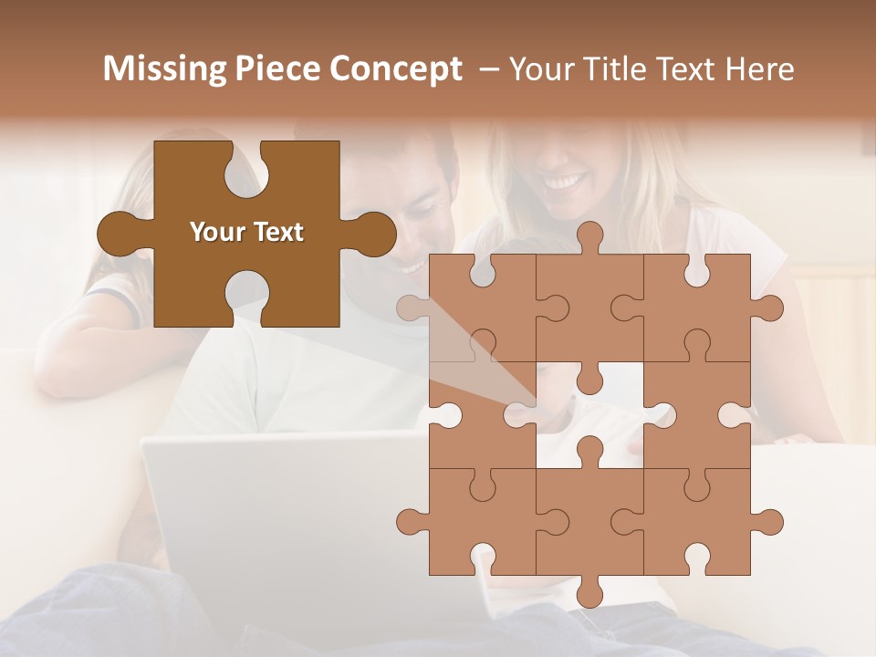 Indoors Parents Together PowerPoint Template