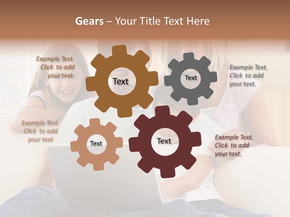 Indoors Parents Together PowerPoint Template