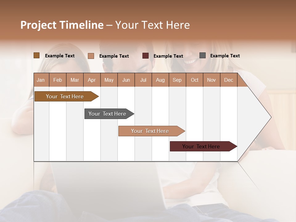 Indoors Parents Together PowerPoint Template