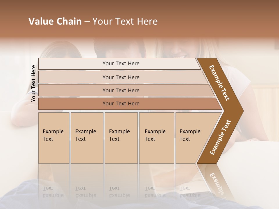 Indoors Parents Together PowerPoint Template