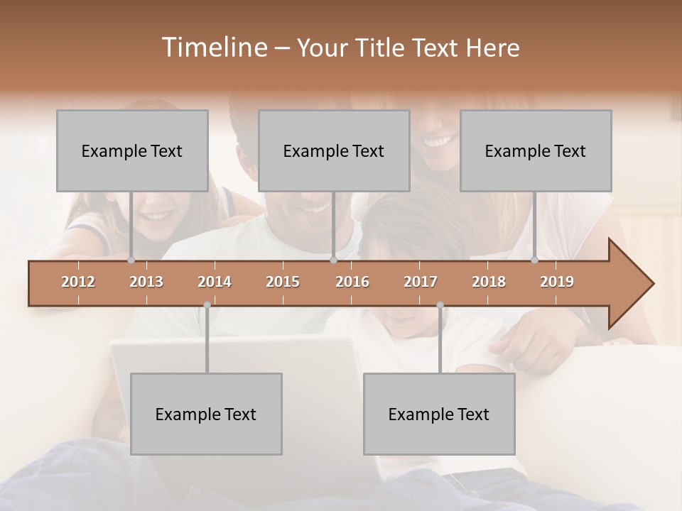 Indoors Parents Together PowerPoint Template