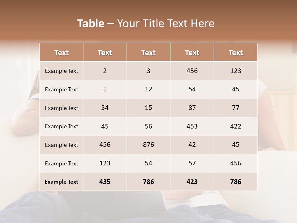 Indoors Parents Together PowerPoint Template
