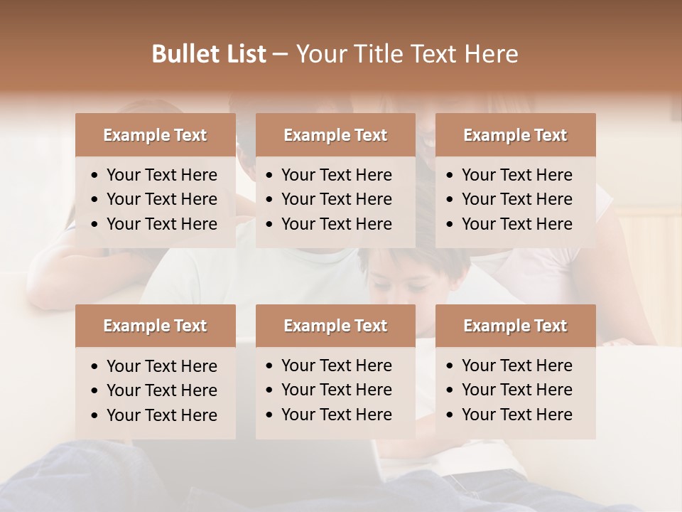 Indoors Parents Together PowerPoint Template