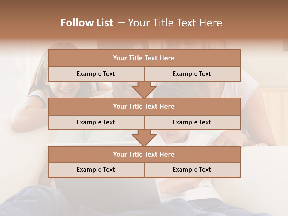Indoors Parents Together PowerPoint Template