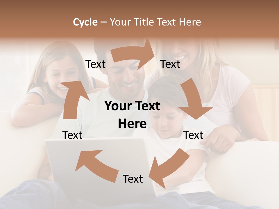 Indoors Parents Together PowerPoint Template