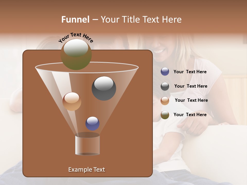 Indoors Parents Together PowerPoint Template