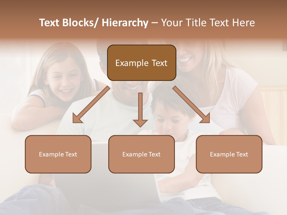 Indoors Parents Together PowerPoint Template