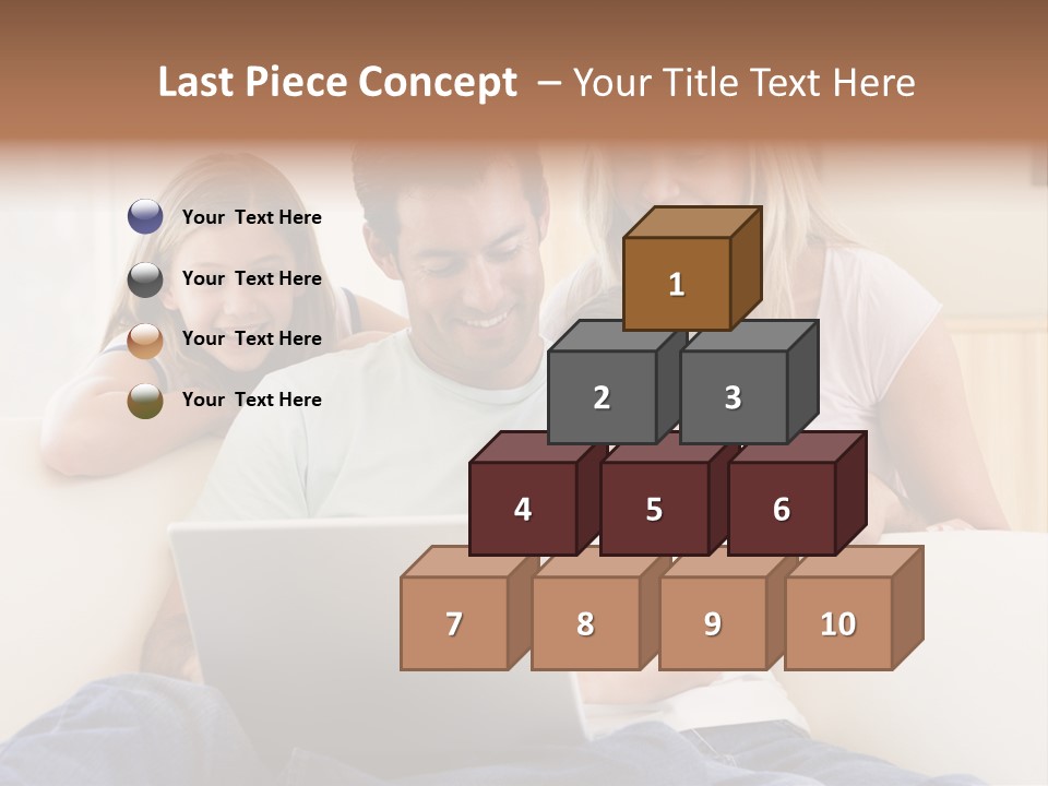 Indoors Parents Together PowerPoint Template