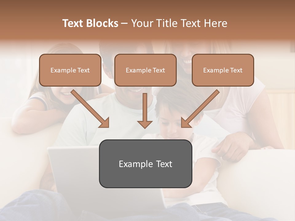 Indoors Parents Together PowerPoint Template