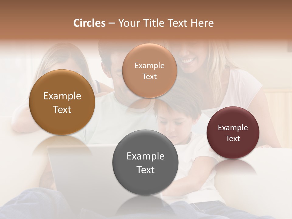 Indoors Parents Together PowerPoint Template