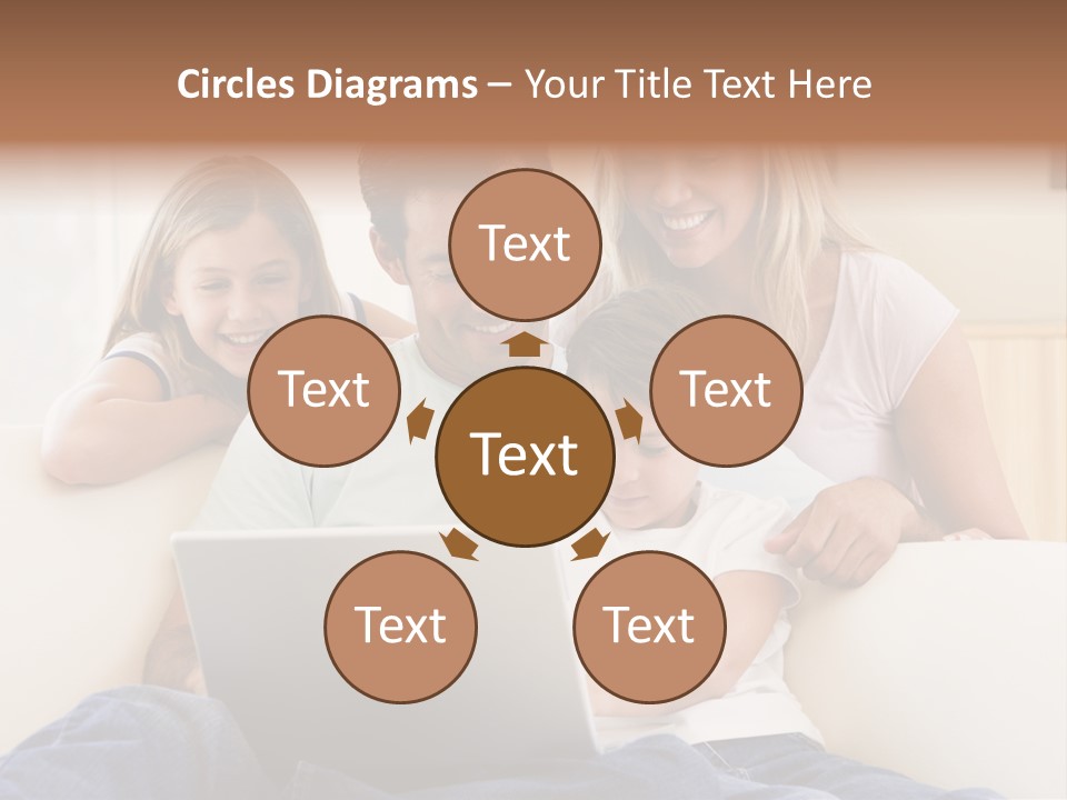 Indoors Parents Together PowerPoint Template