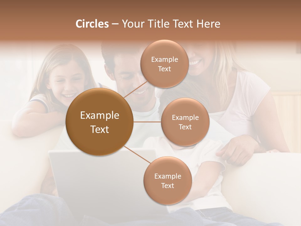 Indoors Parents Together PowerPoint Template