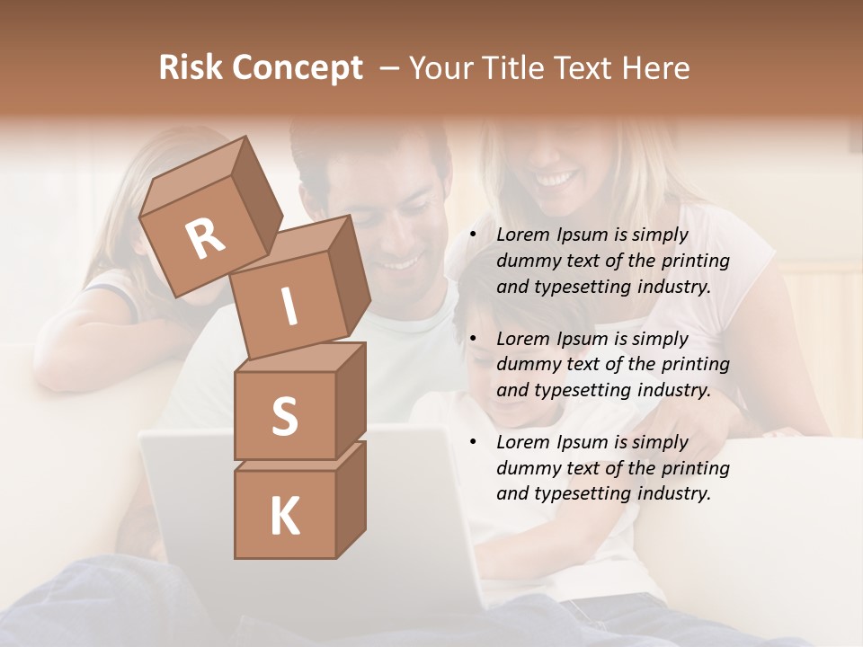 Indoors Parents Together PowerPoint Template