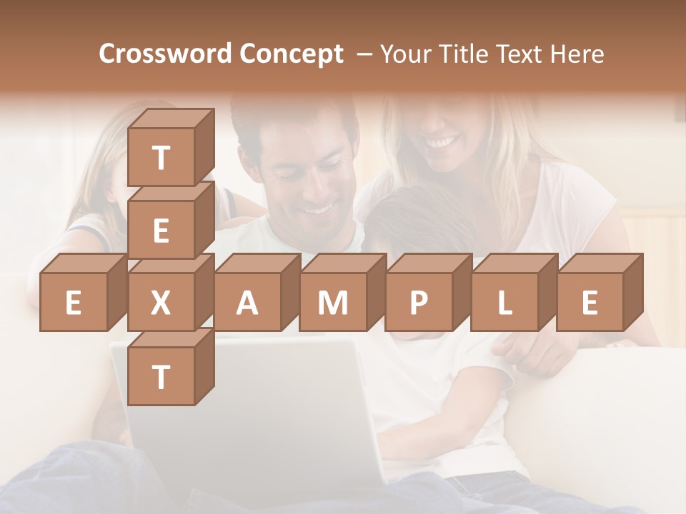 Indoors Parents Together PowerPoint Template