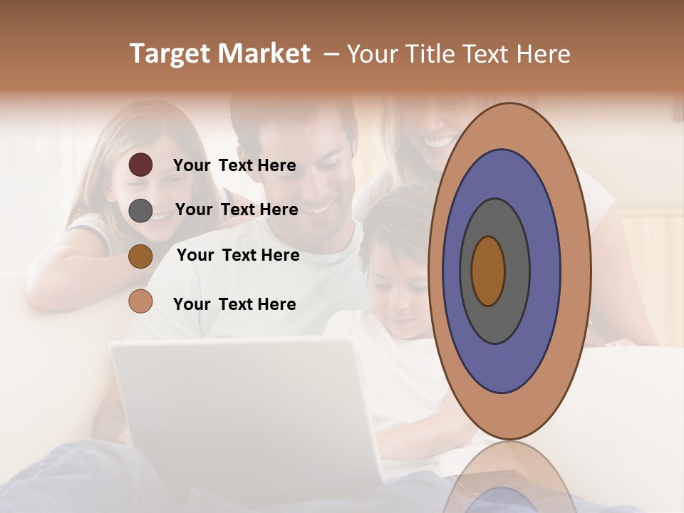 Indoors Parents Together PowerPoint Template