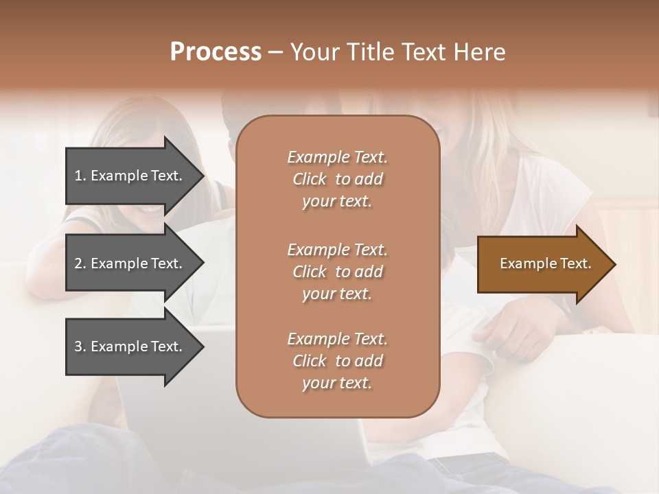 Indoors Parents Together PowerPoint Template