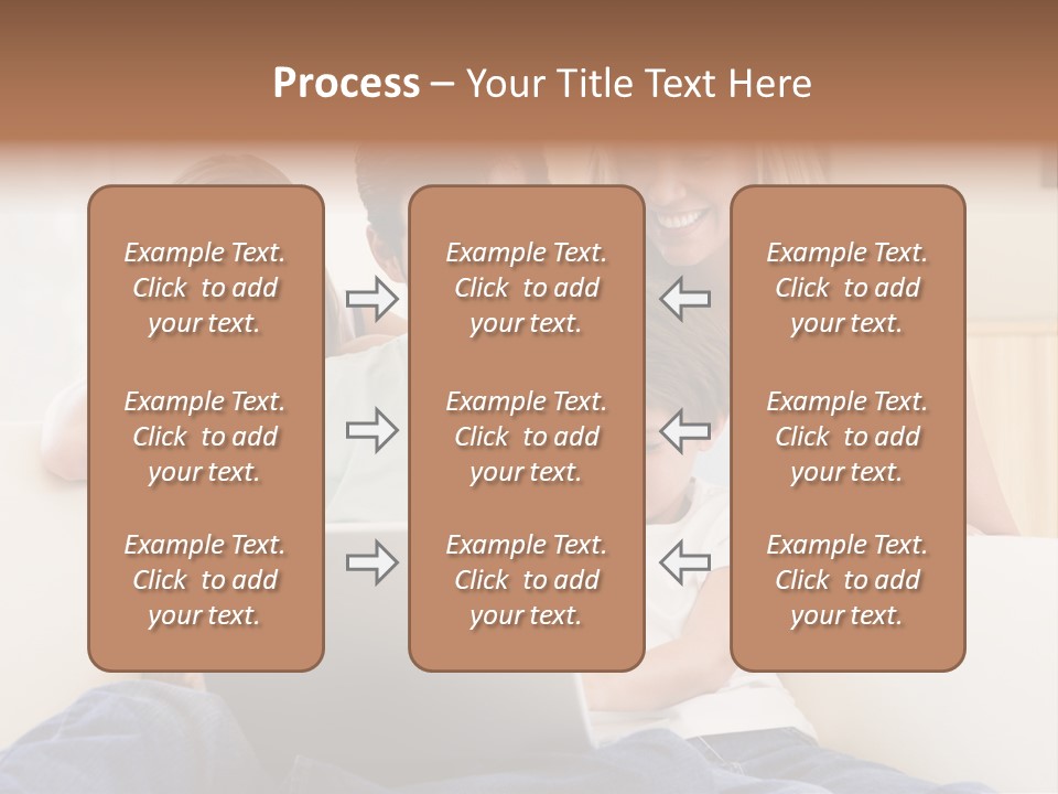 Indoors Parents Together PowerPoint Template