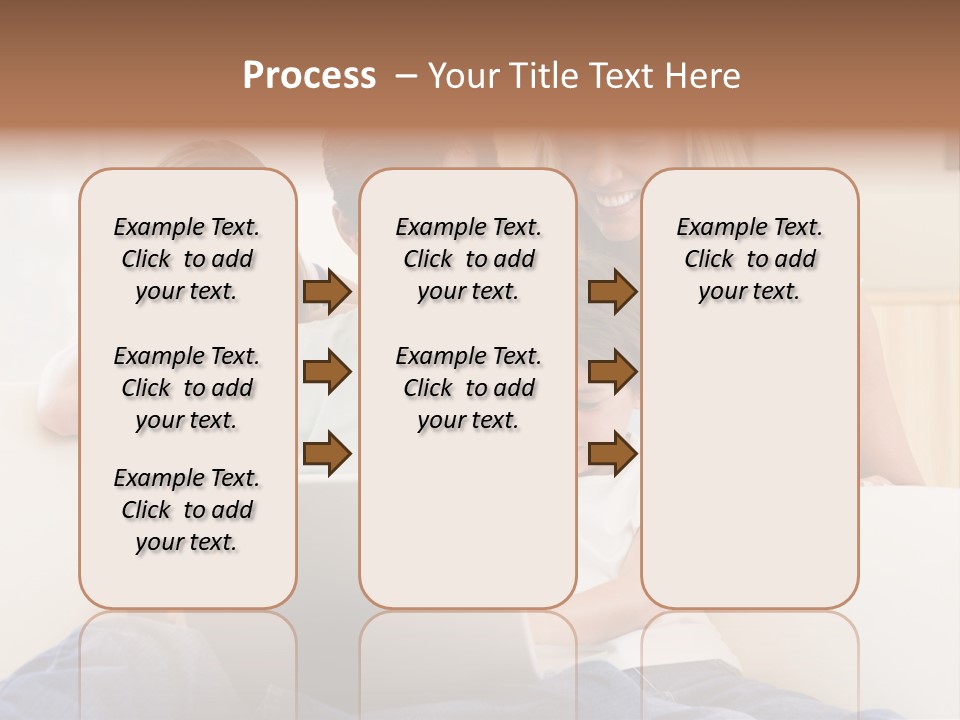 Indoors Parents Together PowerPoint Template