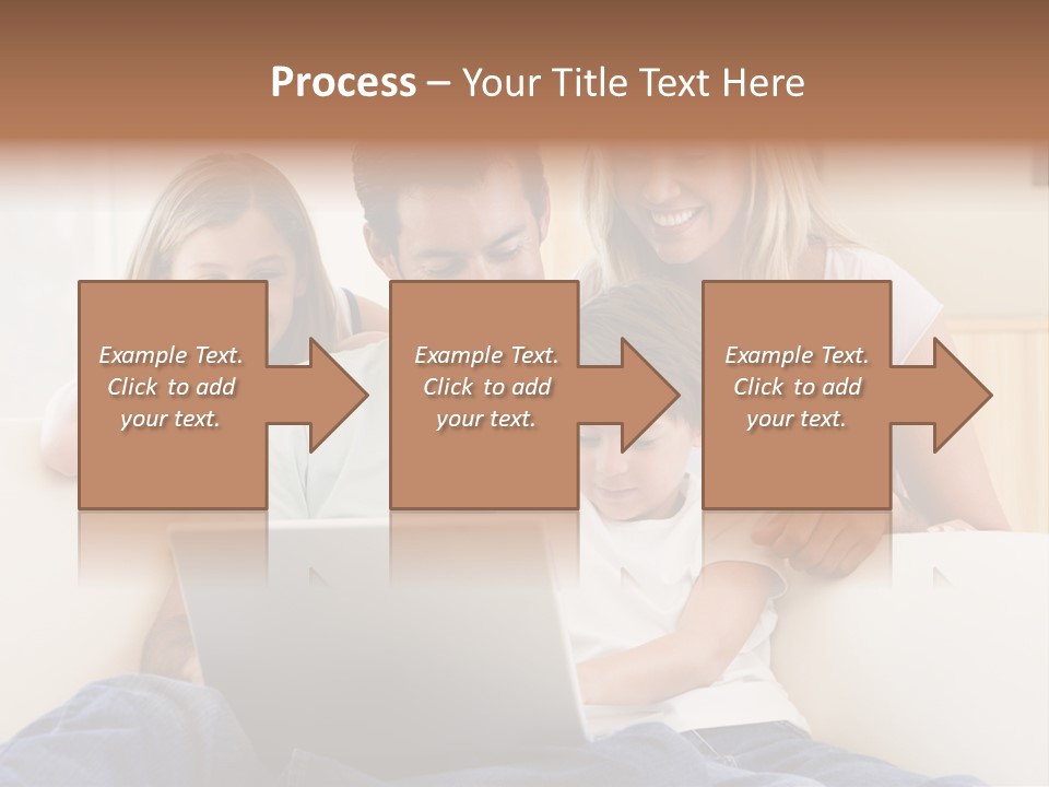 Indoors Parents Together PowerPoint Template