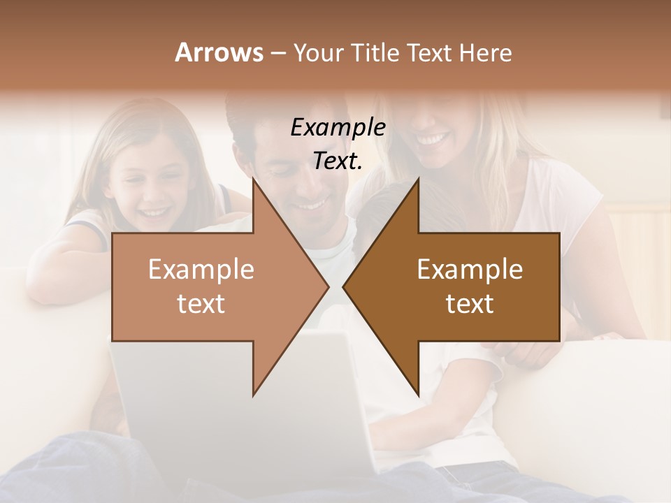 Indoors Parents Together PowerPoint Template