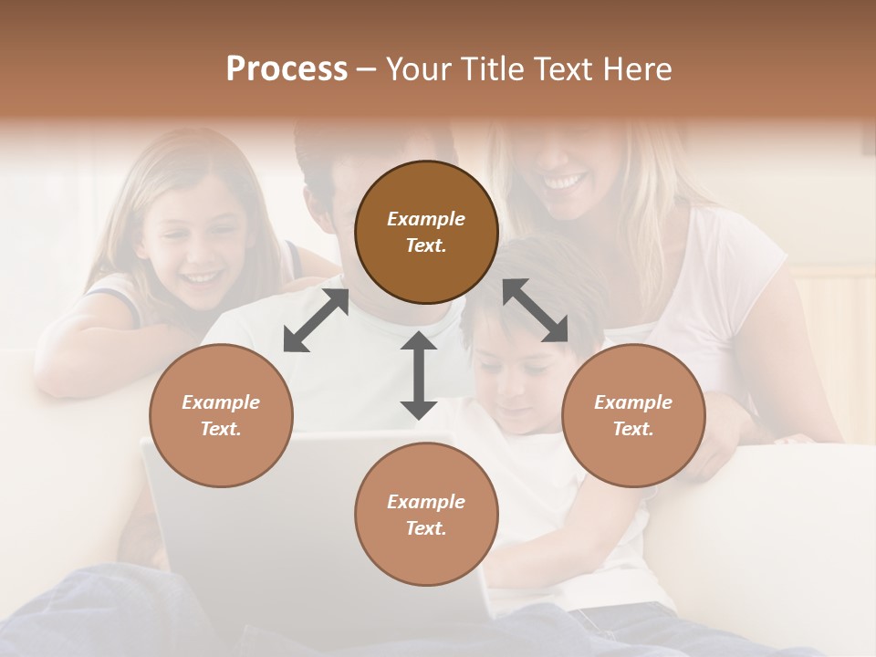 Indoors Parents Together PowerPoint Template