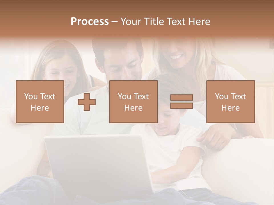 Indoors Parents Together PowerPoint Template