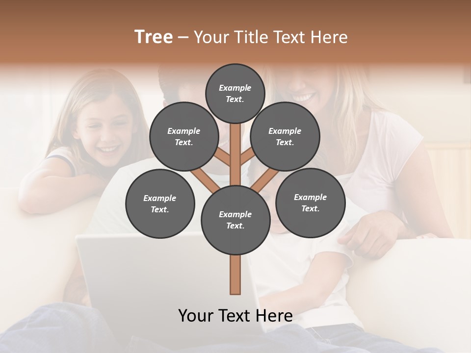 Indoors Parents Together PowerPoint Template