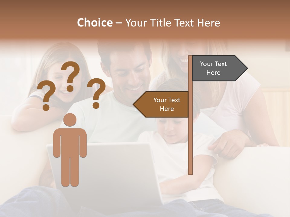 Indoors Parents Together PowerPoint Template