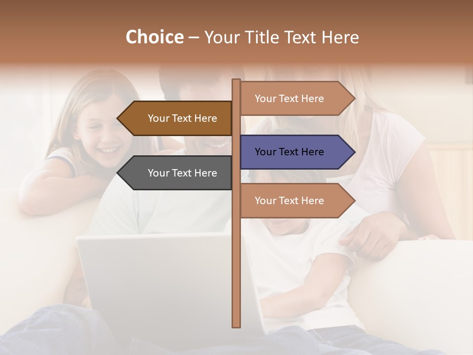 Indoors Parents Together PowerPoint Template