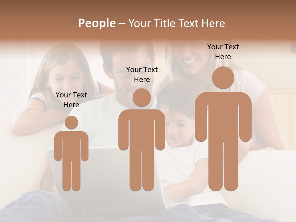 Indoors Parents Together PowerPoint Template