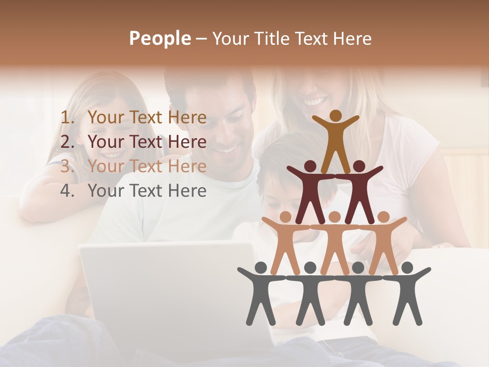Indoors Parents Together PowerPoint Template