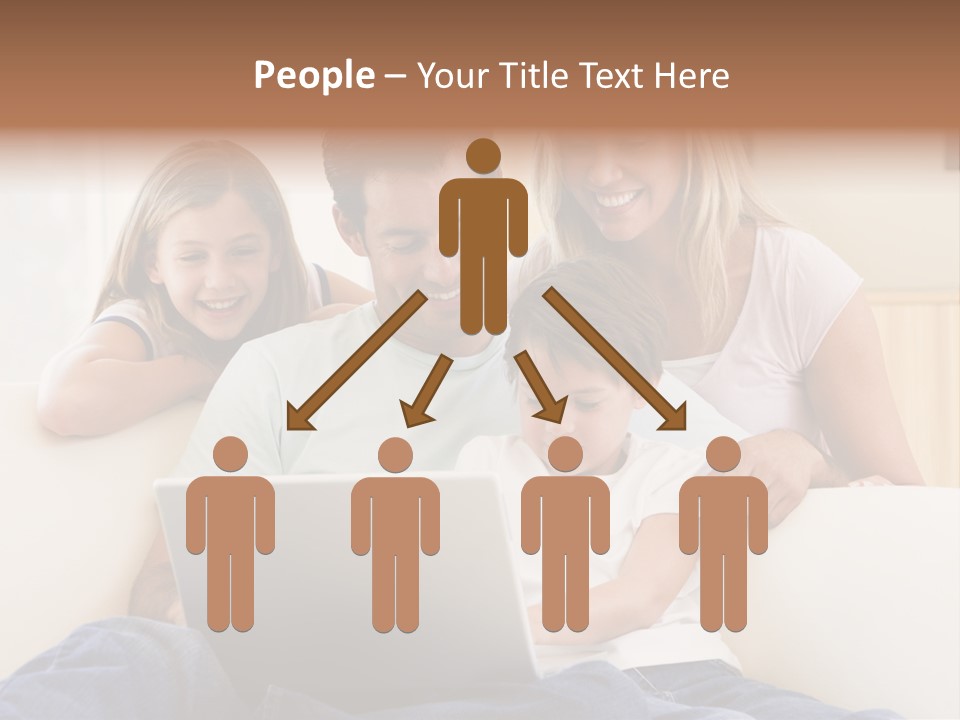 Indoors Parents Together PowerPoint Template