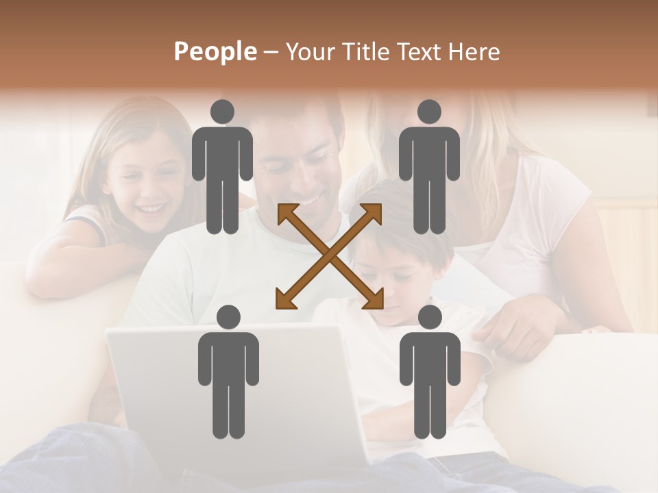 Indoors Parents Together PowerPoint Template