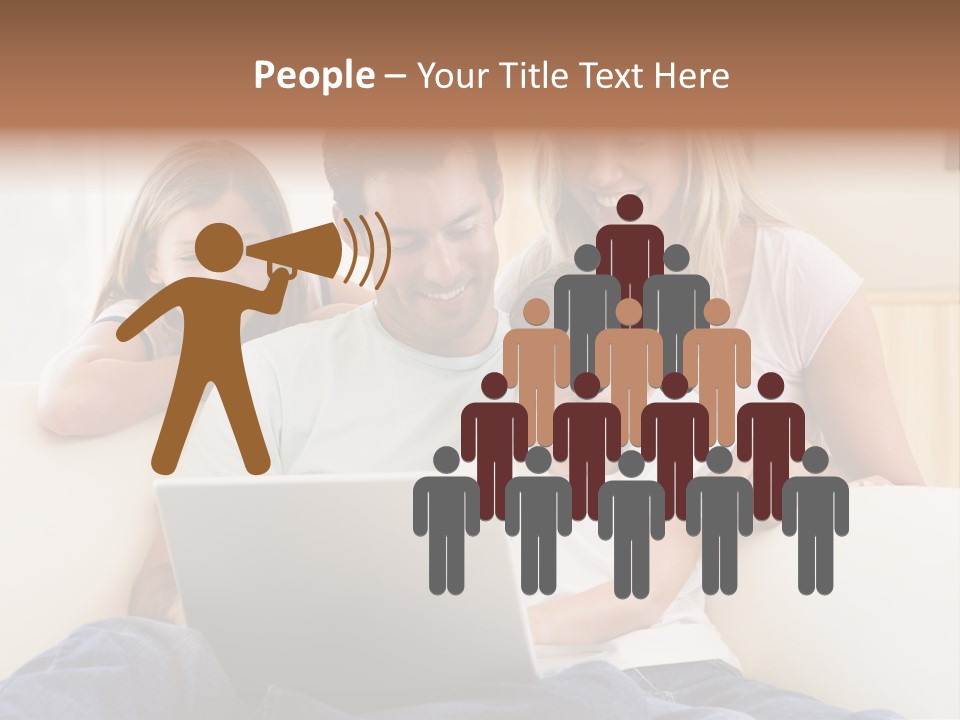 Indoors Parents Together PowerPoint Template