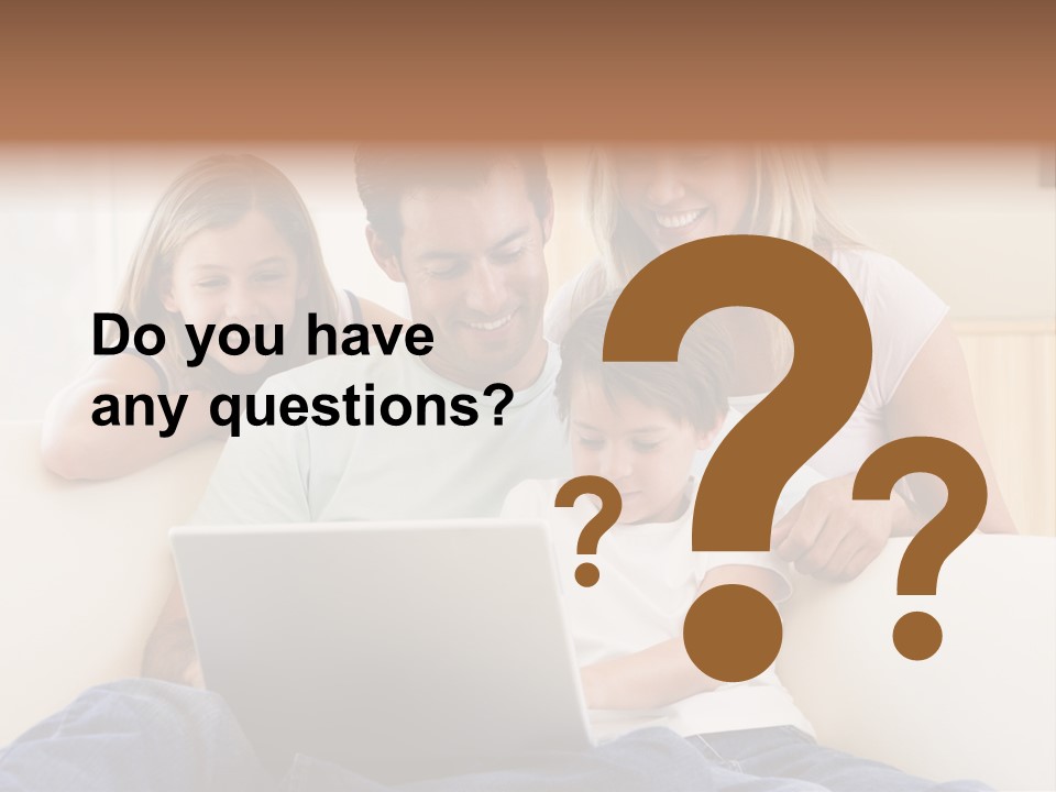 Indoors Parents Together PowerPoint Template