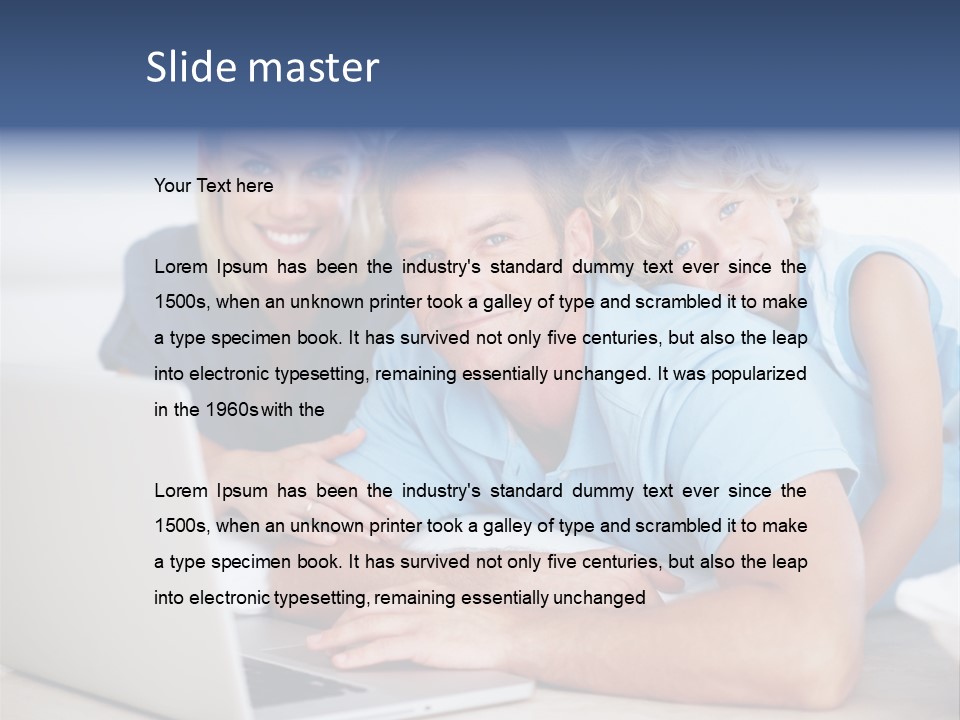 Casual Computer Browsing PowerPoint Template